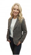 Kinga blézer szövet hosszított cirmos